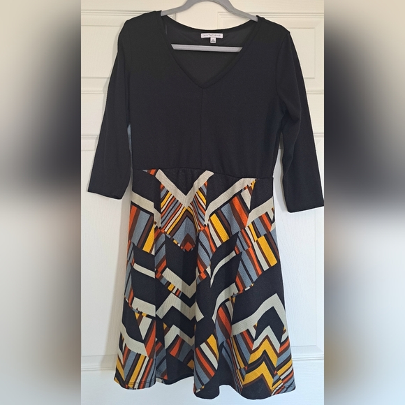 COPY - Notations Dress 3/4 sleeve Size M - Picture 1 of 15